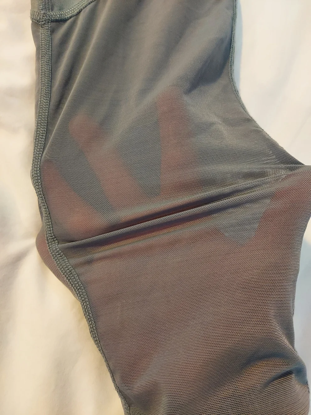 Alo Yoga Slate Gray Sheila Mesh Moto Panel High Waist Leggings Size L